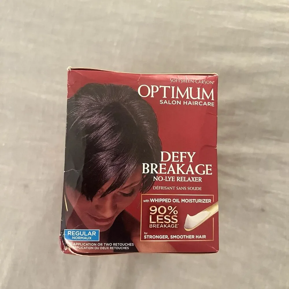 SoftSheen Carson Optimum Salon Defy Breakage No-Lye Relaxer Regular Hair Kit
